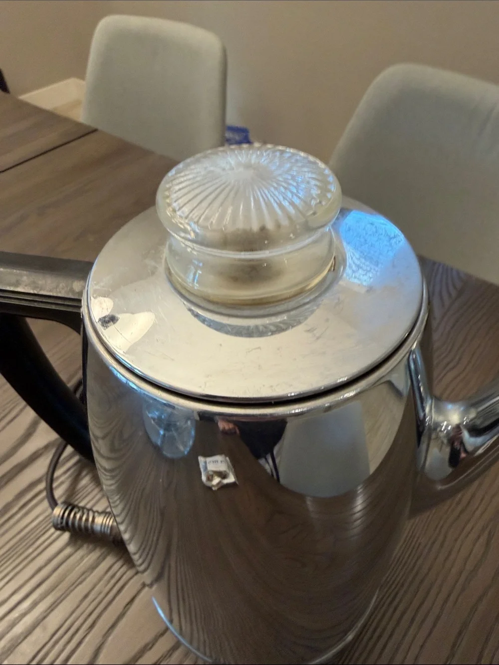 Electric Coffeematic by Universal Coffee Percolator in Polished Silver